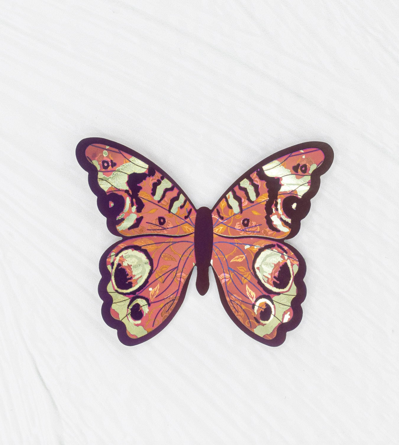 HOLLY YASHI Mariposa Butterfly Brooch - Living Coral