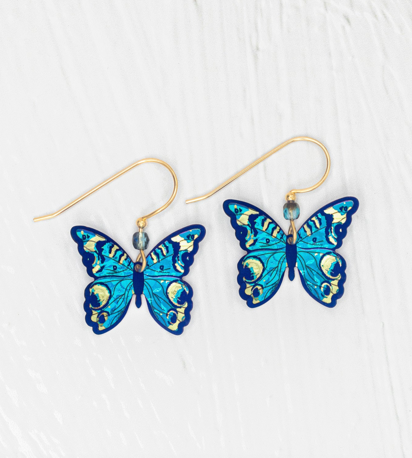HOLLY YASHI Mariposa Butterfly Earrings - Blue Radiance