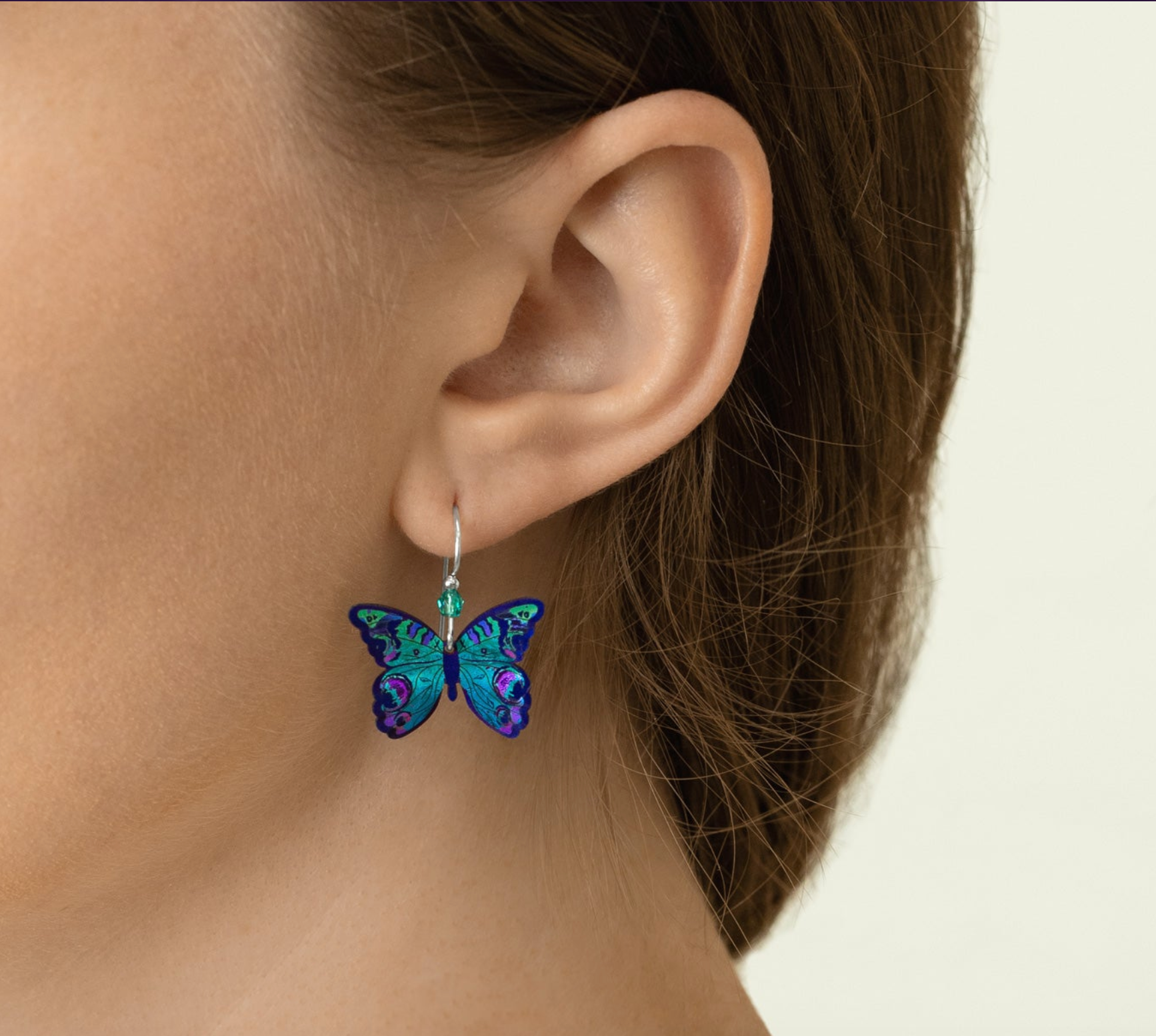 HOLLY YASHI Mariposa Butterfly Earrings - Calypso