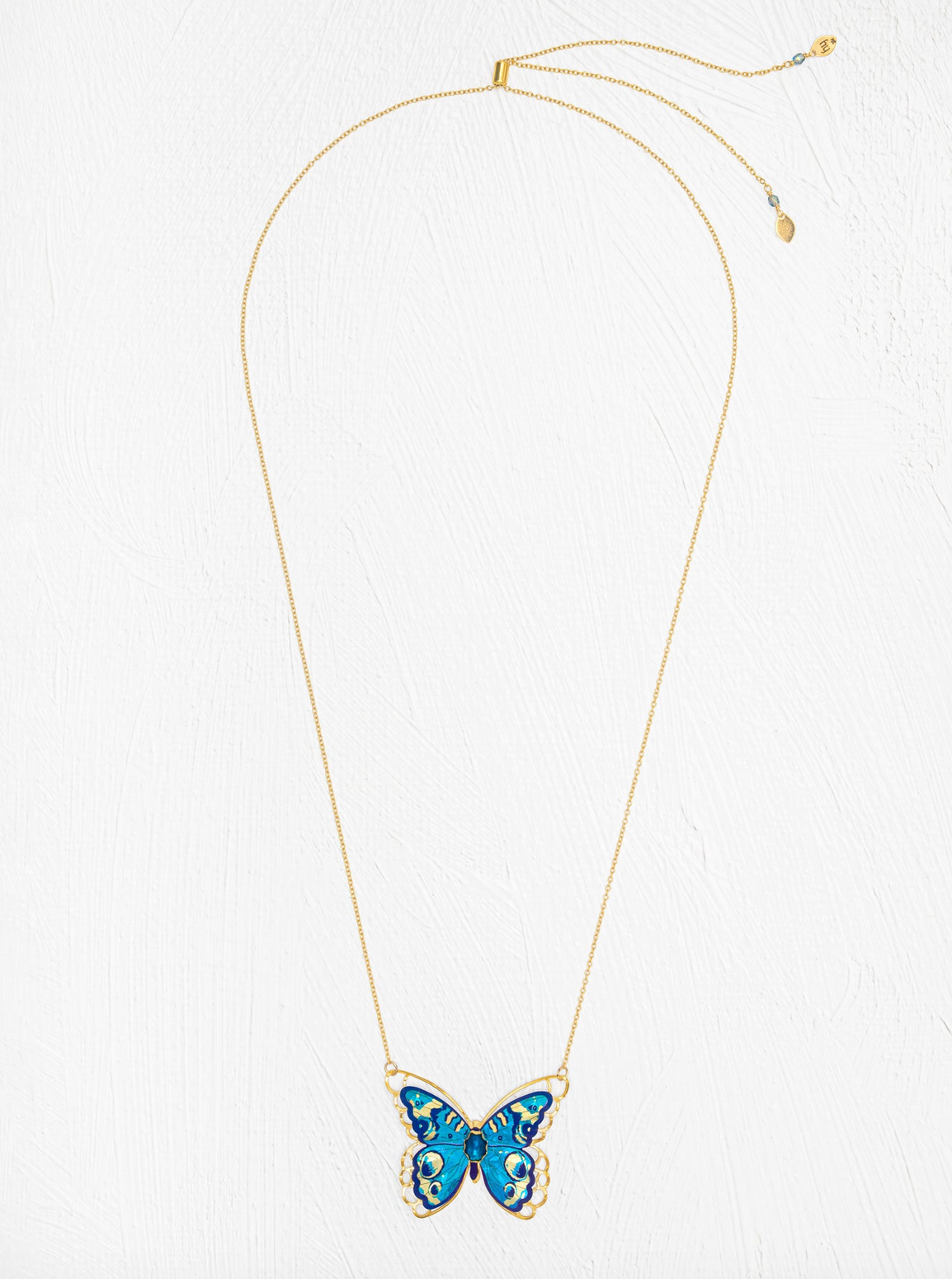 HOLLY YASHI Mariposa Butterfly Necklace - Blue Radiance