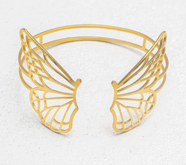 Holly Yashi Vanessa Butterfly Cuff Bracelet - Gold