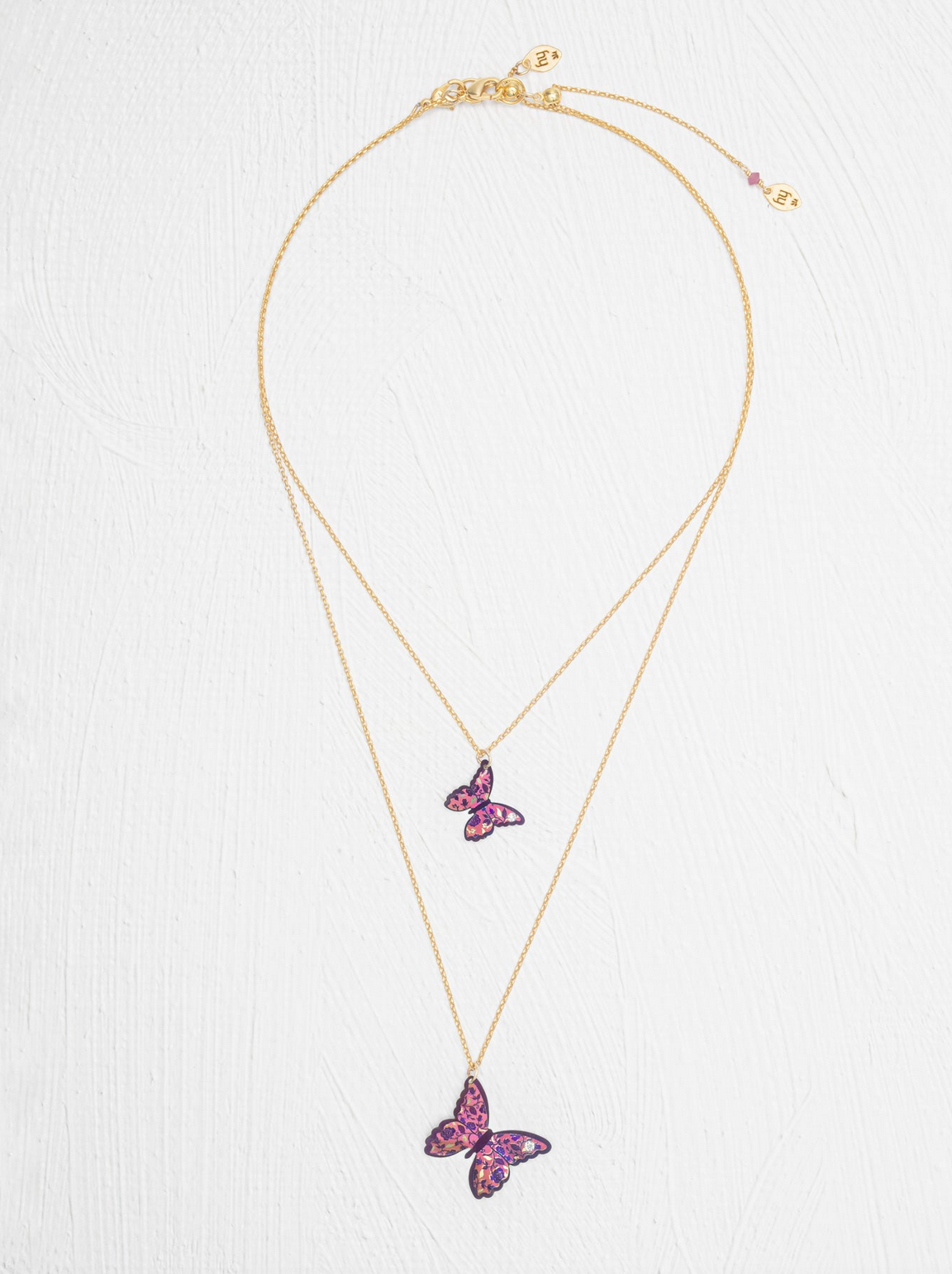 Holly Yashi Mother & Daughter Rosalee Butterfly Necklace Set