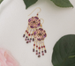 Holly Yashi Eternal Rose Earrings - Vintage Burgundy