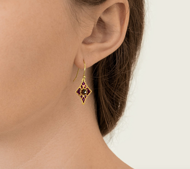 Holly Yashi Esme Earrings - Garnet