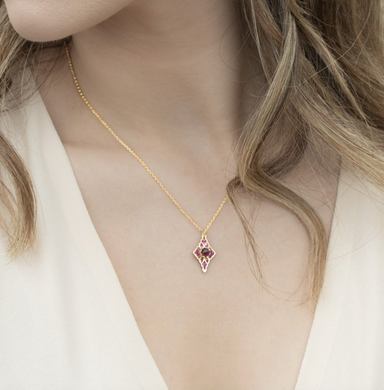 Holly Yashi Esme Pendant Necklace - Garnet