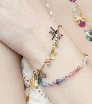 Holly Yashi Garden Whimsy Charm Bracelet - Gold