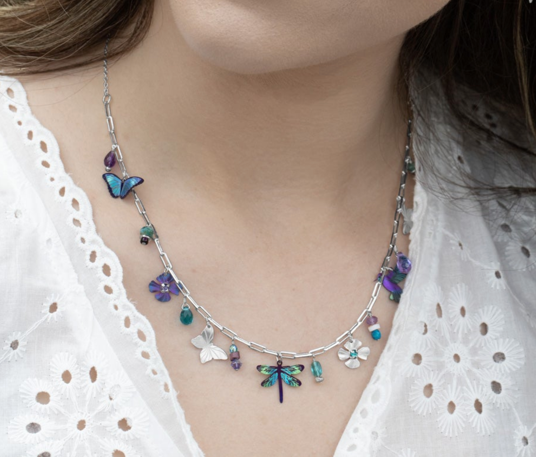 Holly Yashi Garden Whimsy Charm Necklace - Silver