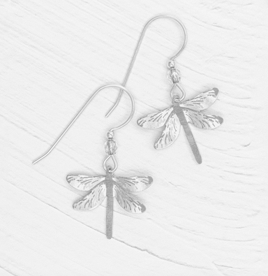 Holly Yashi Dragonfly Dreams Earrings - Silver