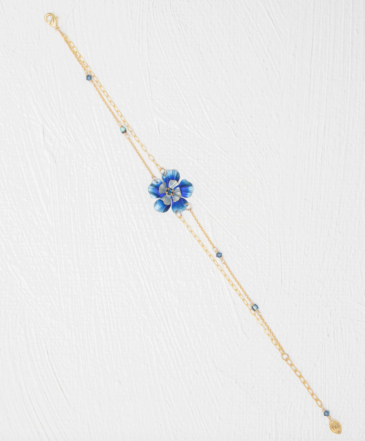 Holly Yashi Blissful Bloom Double Strand Bracelet - Bonnie Blue