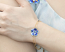 Holly Yashi Blissful Bloom Double Strand Bracelet - Bonnie Blue