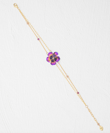 Holly Yashi Blissful Bloom Double Strand Bracelet - Sparkling Fuchsia