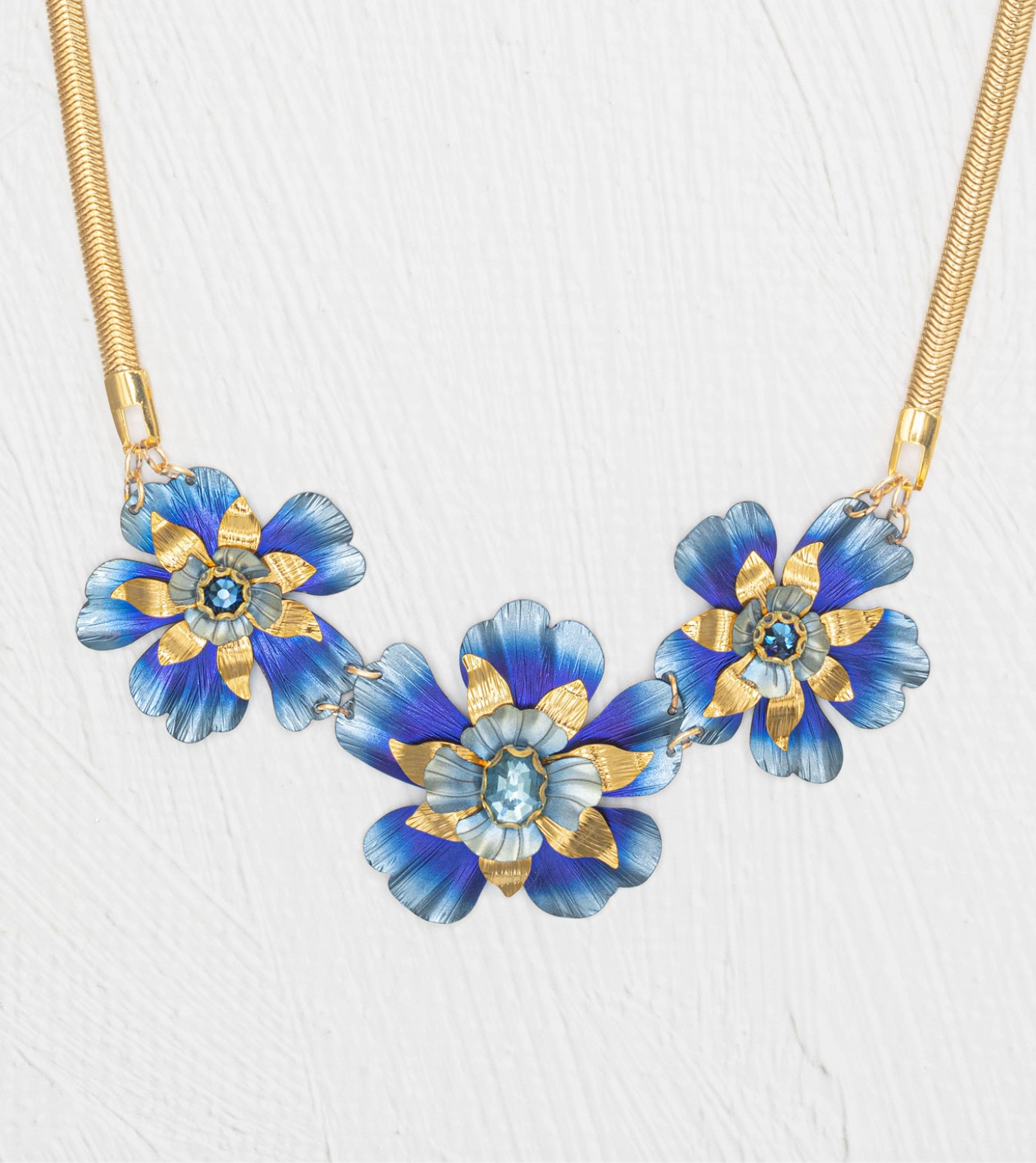 Holly Yashi Bountiful Bloom Necklace - Bonnie Blue