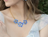 Holly Yashi Bountiful Bloom Necklace - Bonnie Blue