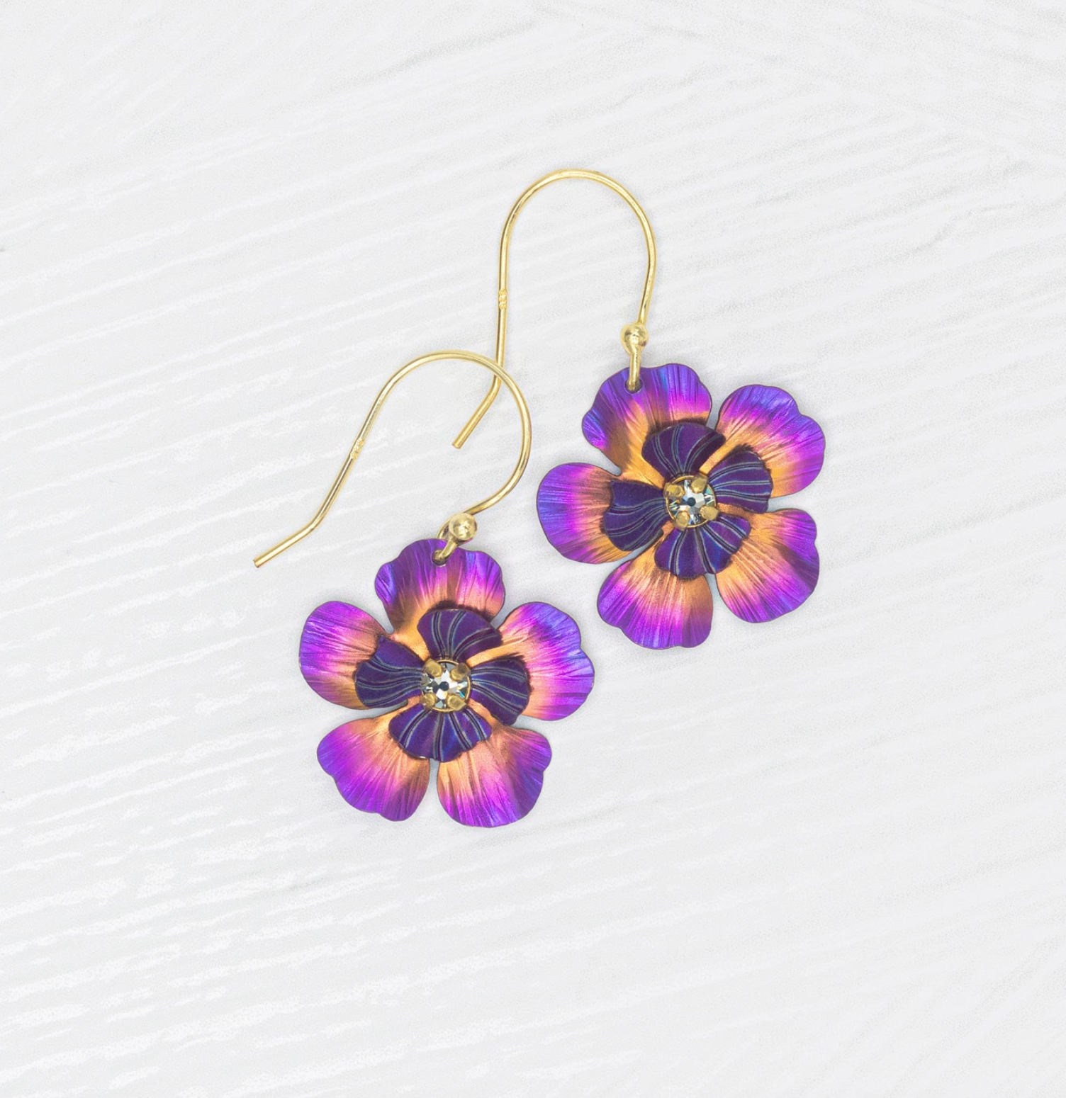 Holly Yashi Blissful Bloom Earrings - Sparkling Fuchsia