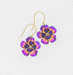 Holly Yashi Blissful Bloom Earrings - Sparkling Fuchsia
