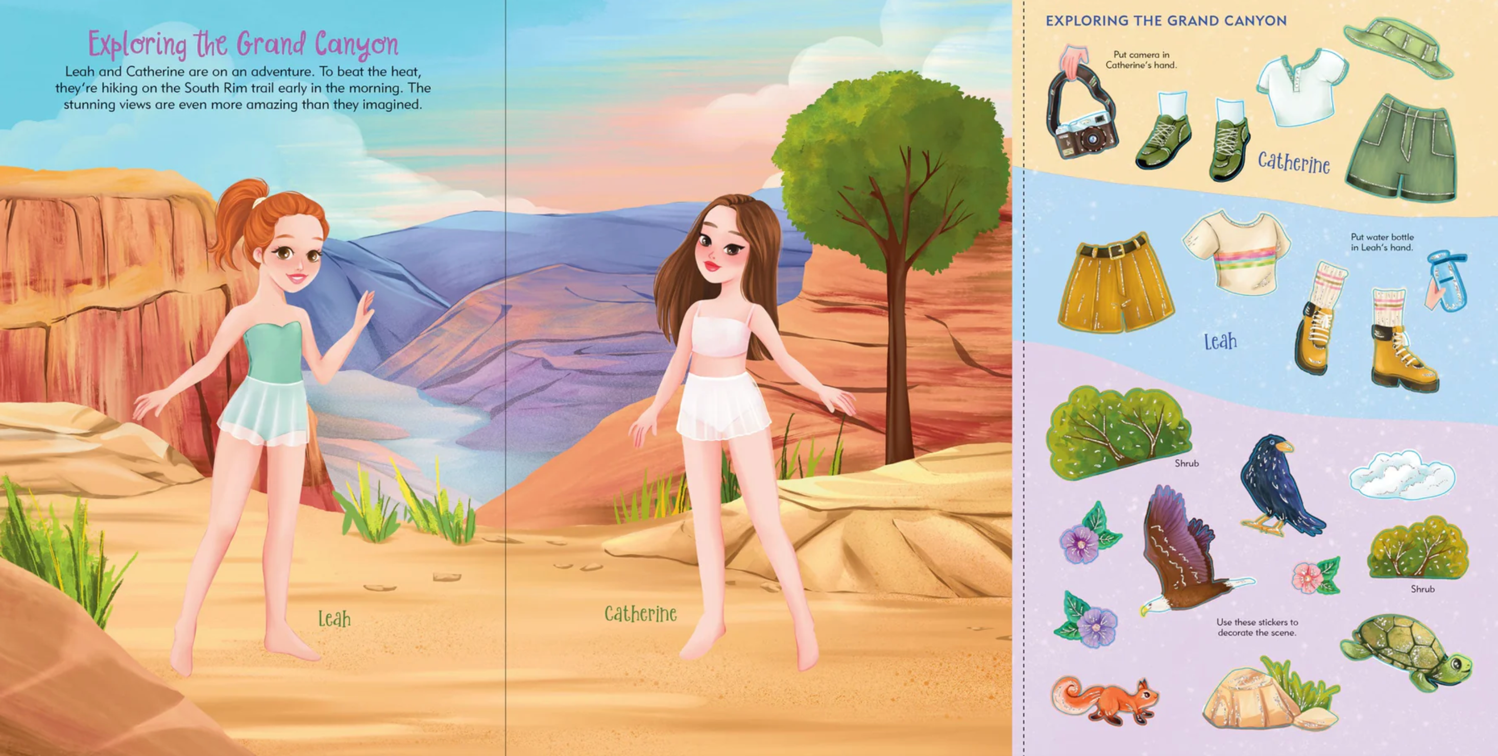 Vacation Sticker Doll Dress-Up Book