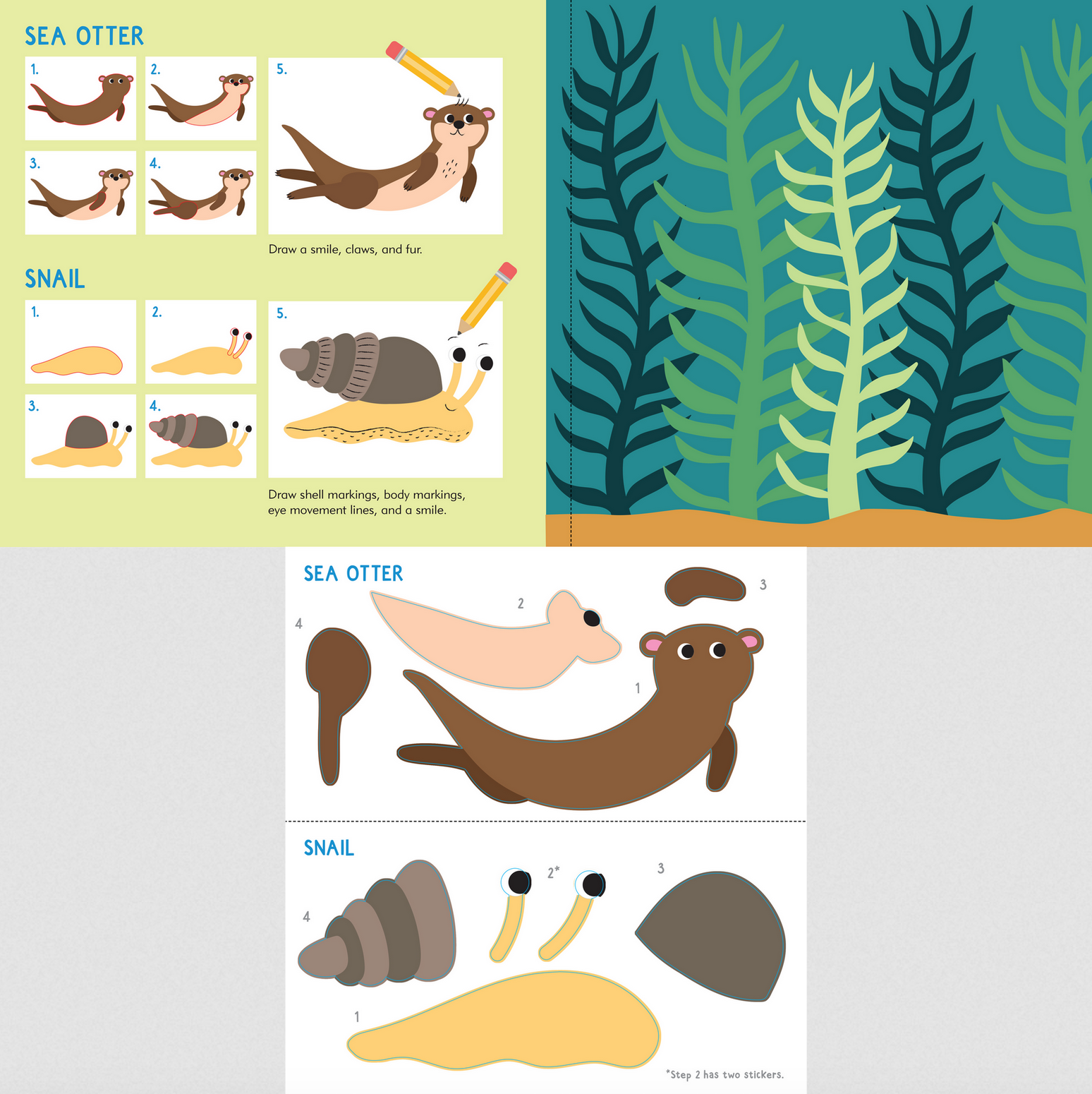 Sticker and Draw - Under the Sea