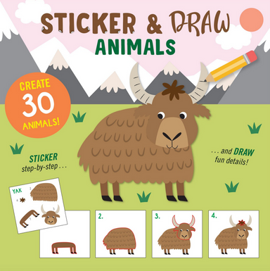 Sticker and Draw - Animals