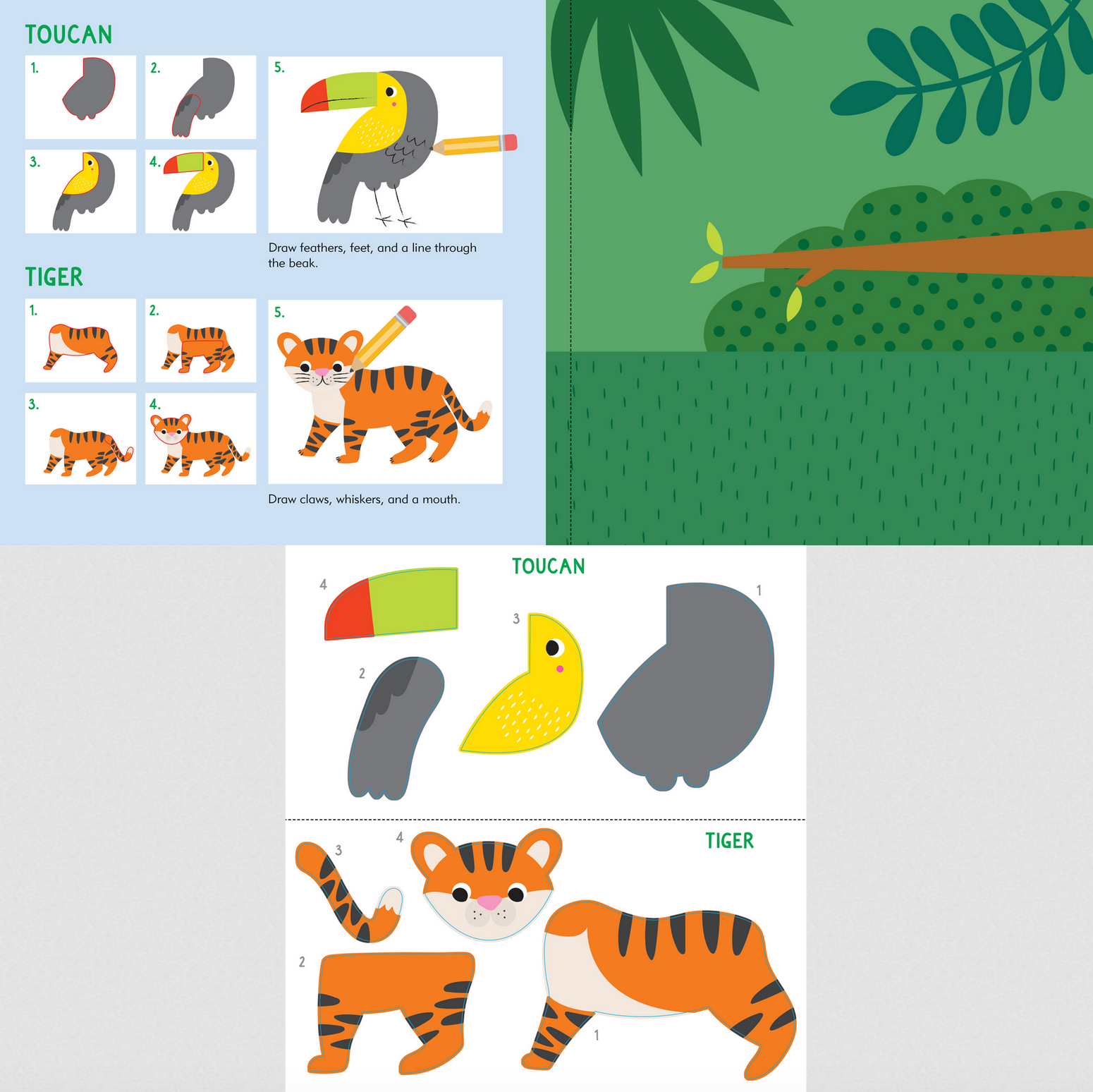 Sticker and Draw - Animals