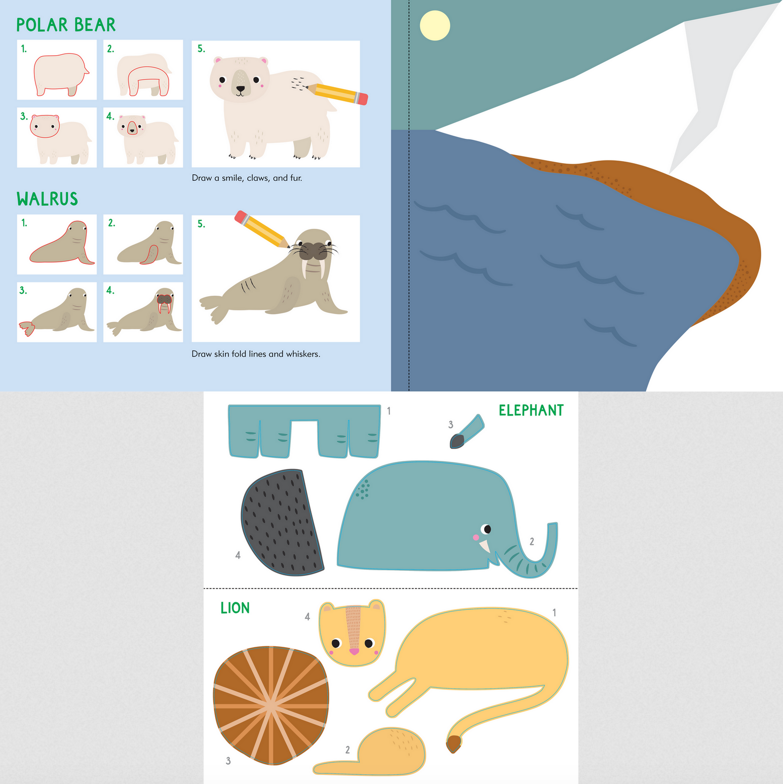Sticker and Draw - Animals