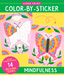Mindfulness Large Print Color-by-Sticker Book
