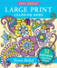 Stress Relief Large Print Coloring Book