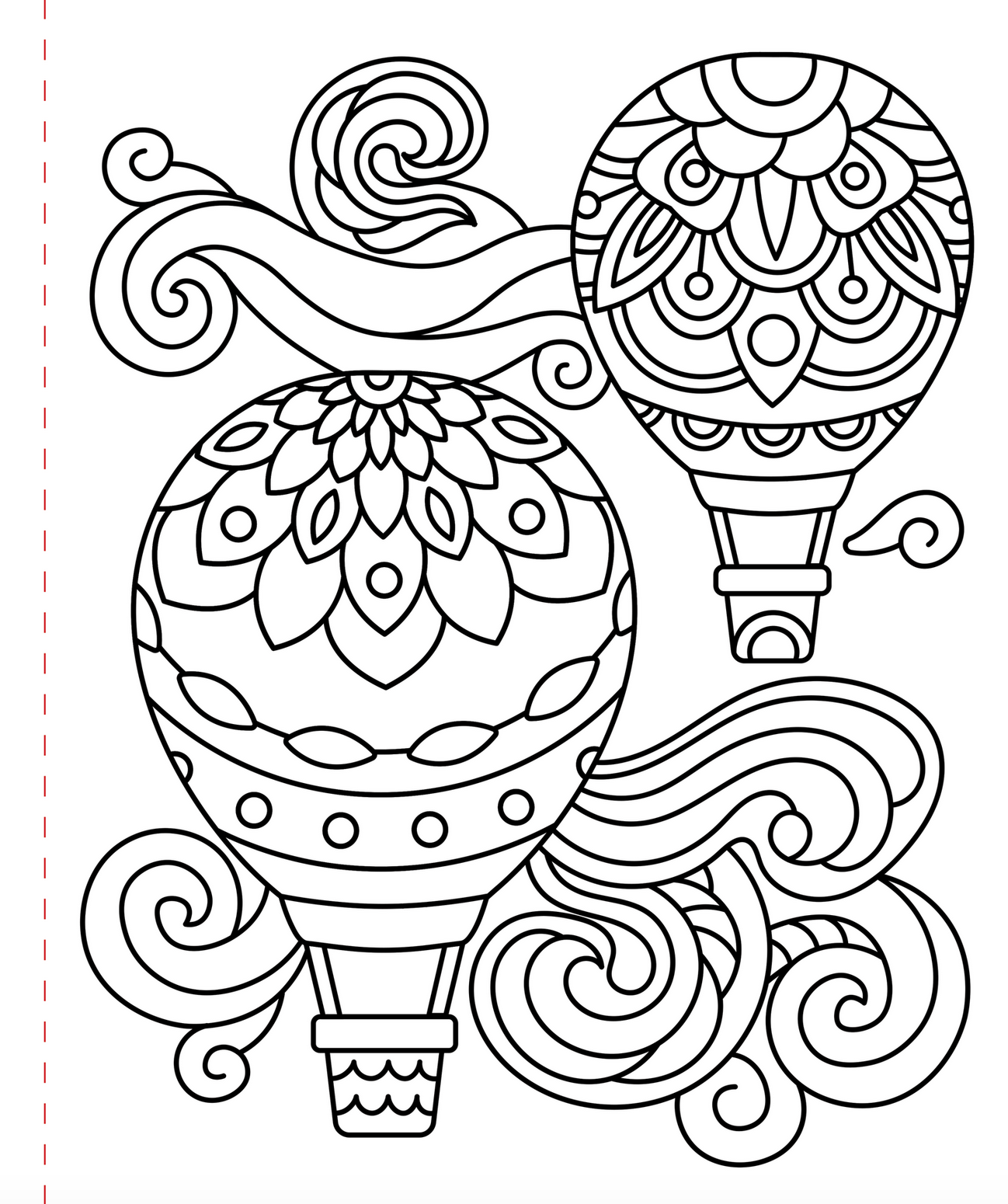 Stress Relief Large Print Coloring Book