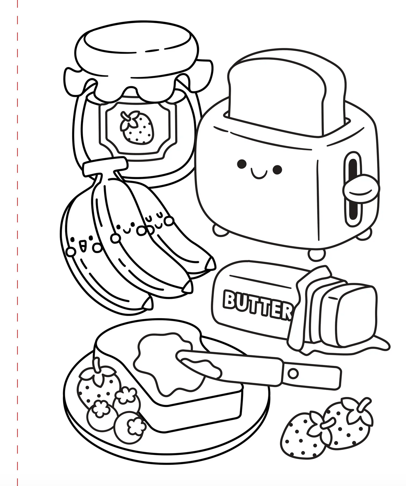 Large Print Coloring Book - Cozy & Comfy