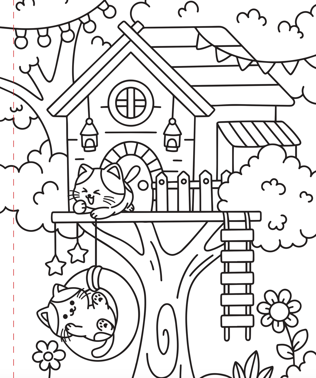 Large Print Coloring Book - Cozy & Comfy