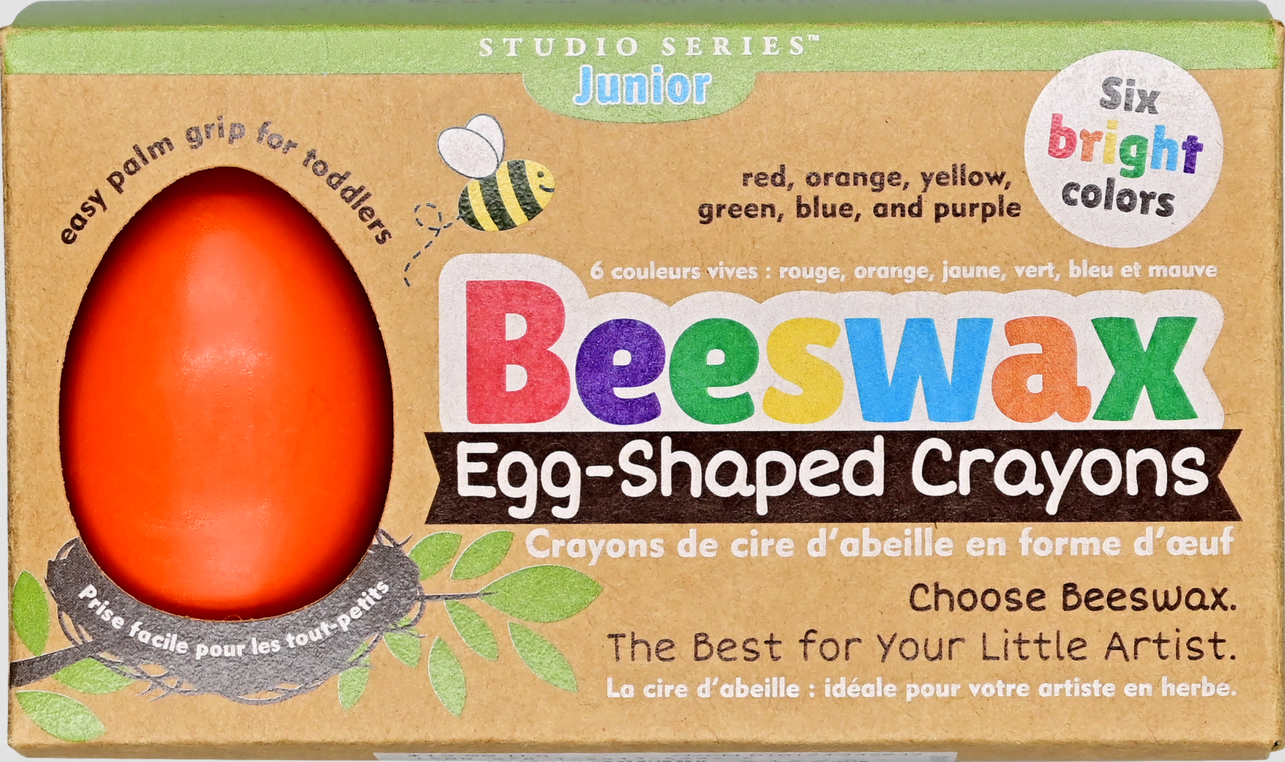 Studio Series Junior Beeswax Egg-Shaped Crayons