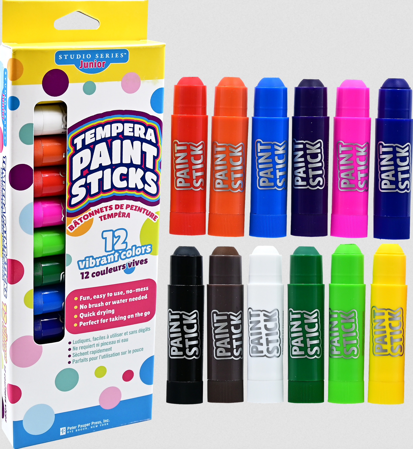PTR Studio Series Junior Tempera Paint Sticks (set of 12)