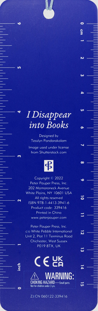 PTR I Disappear into Books Beaded Bookmark