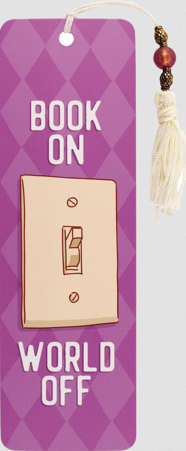 PTR Book On / World Off Beaded Bookmark