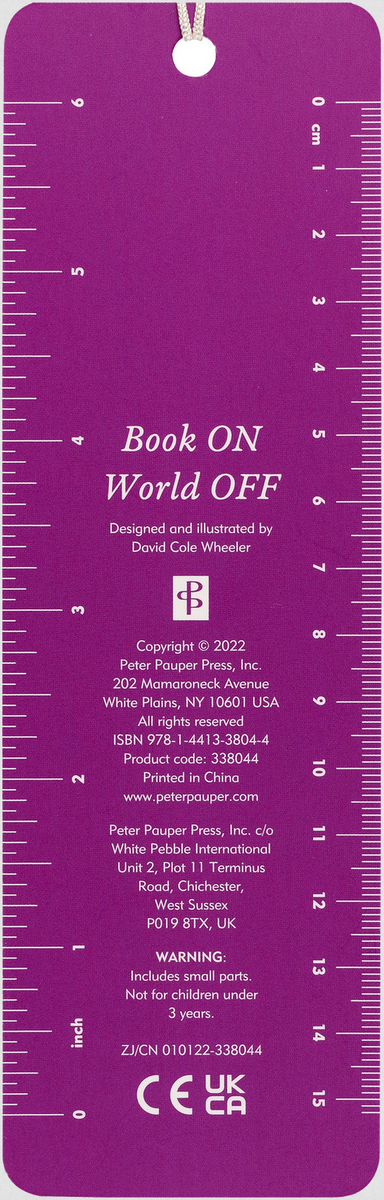 PTR Book On / World Off Beaded Bookmark