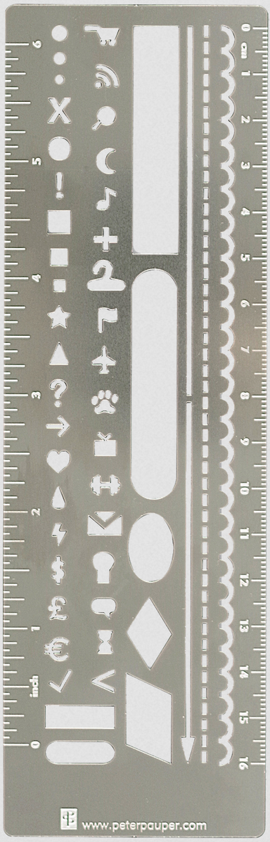 PTR Metal Stencil Bookmark