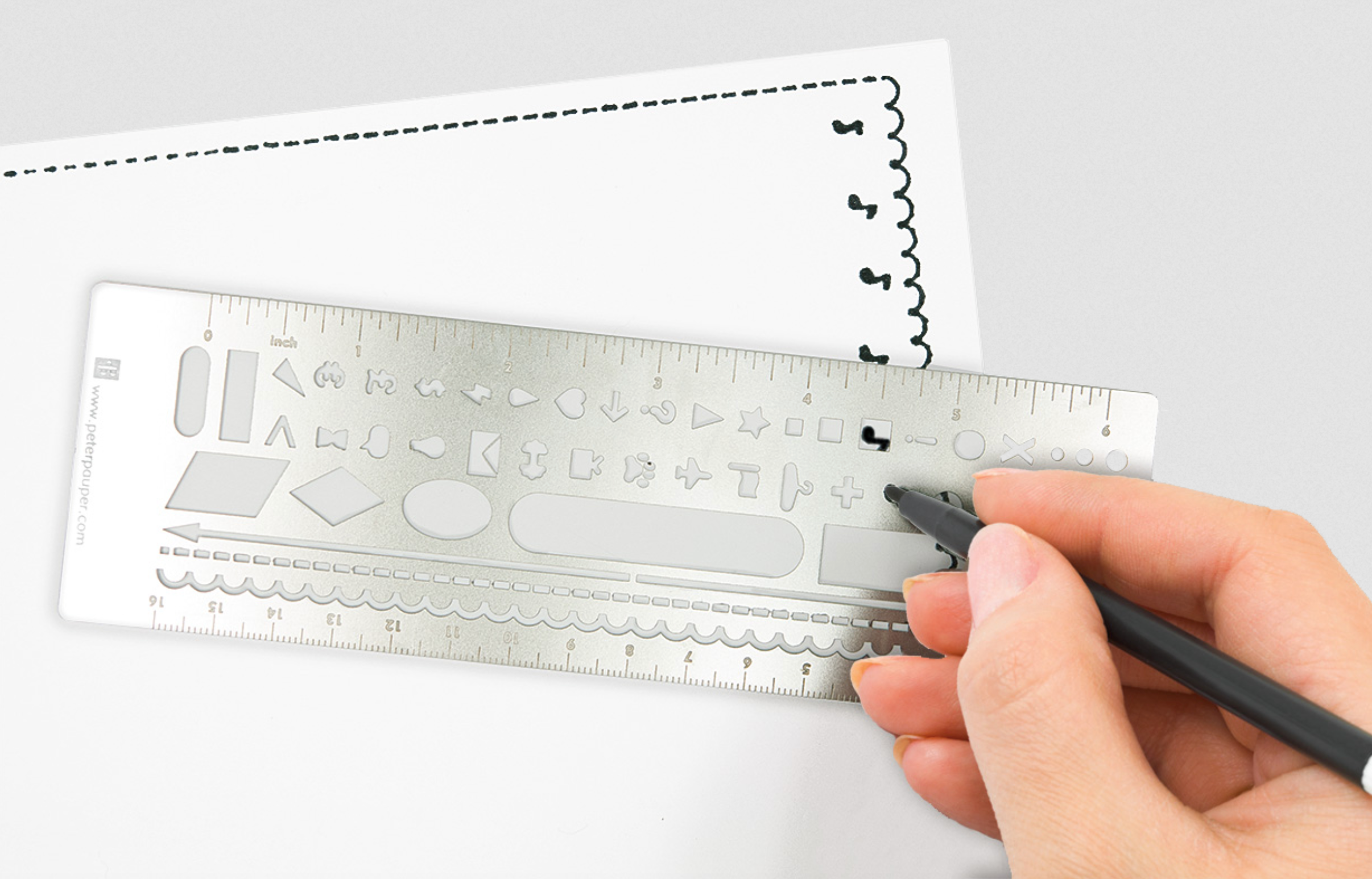 PTR Metal Stencil Bookmark