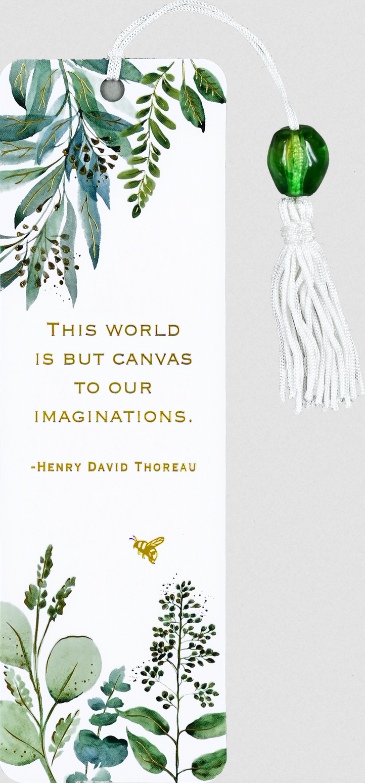 PTR Eucalyptus Beaded Bookmark