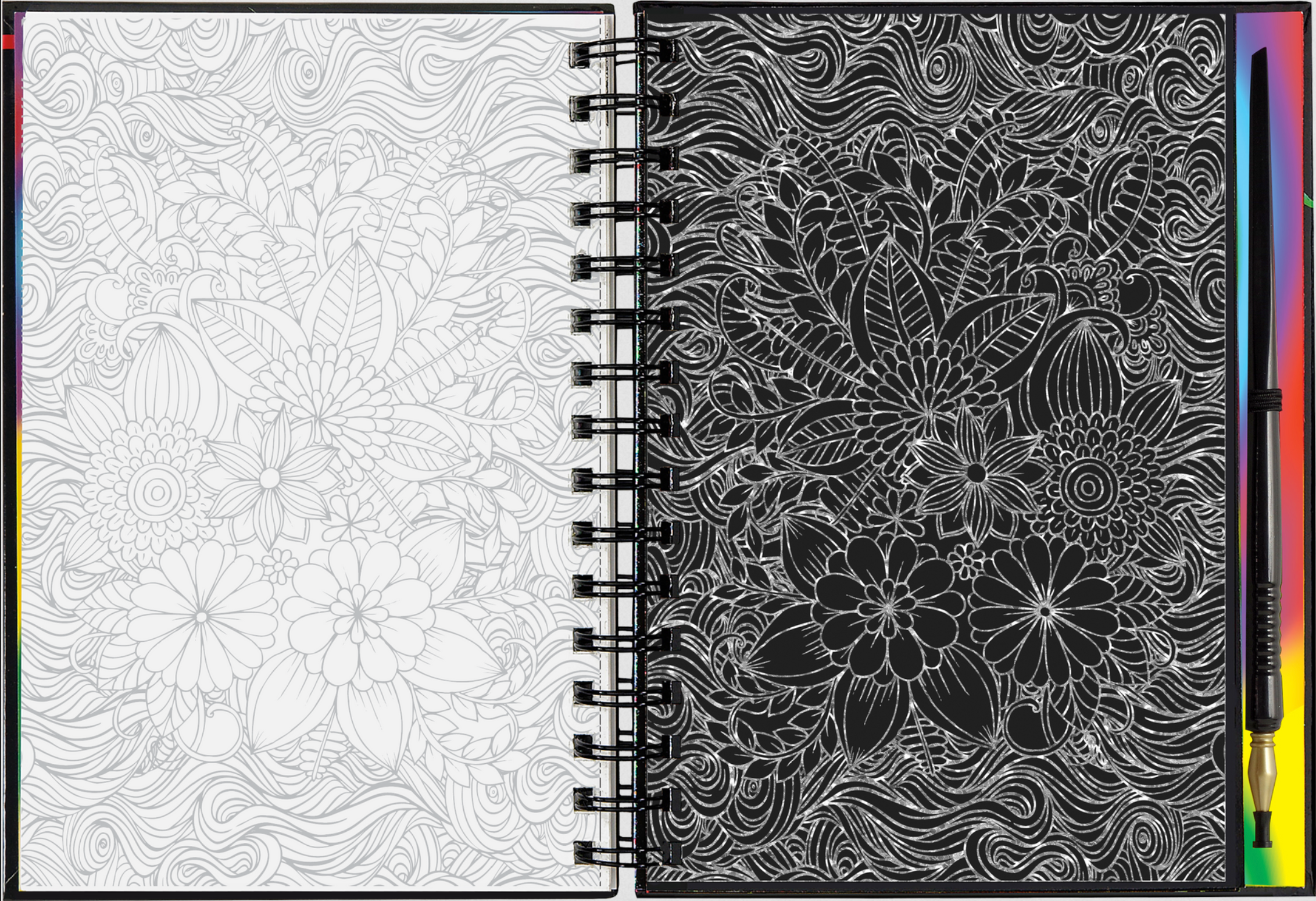 PTR Extreme! Flowers Scratch and Sketch