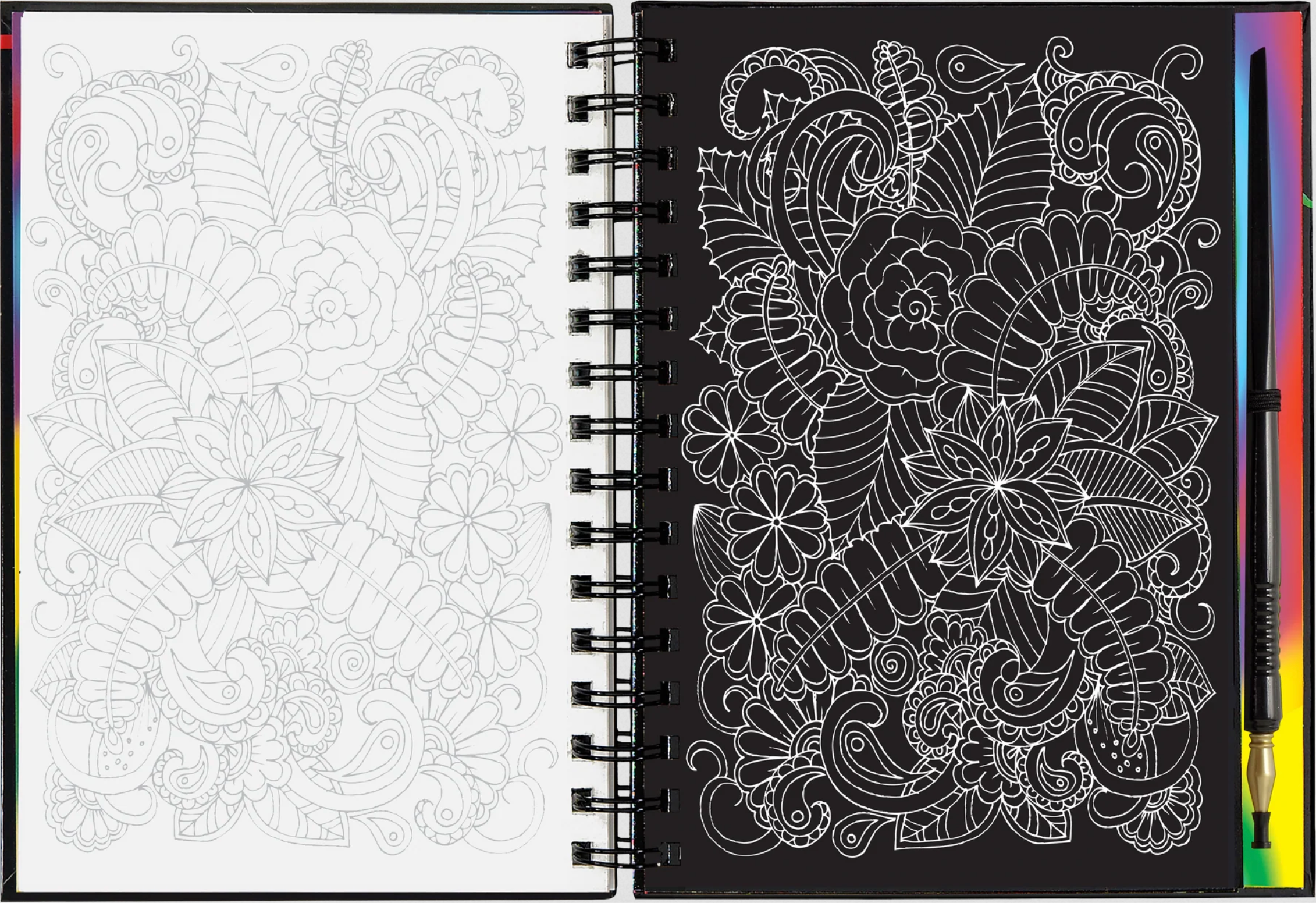 PTR Extreme! Flowers Scratch and Sketch