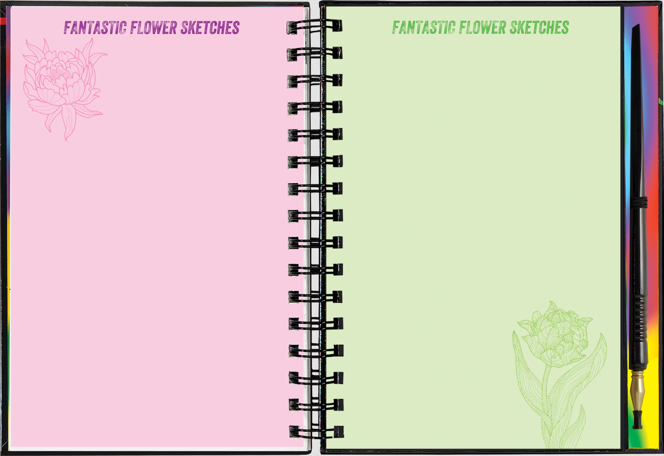 PTR Extreme! Flowers Scratch and Sketch