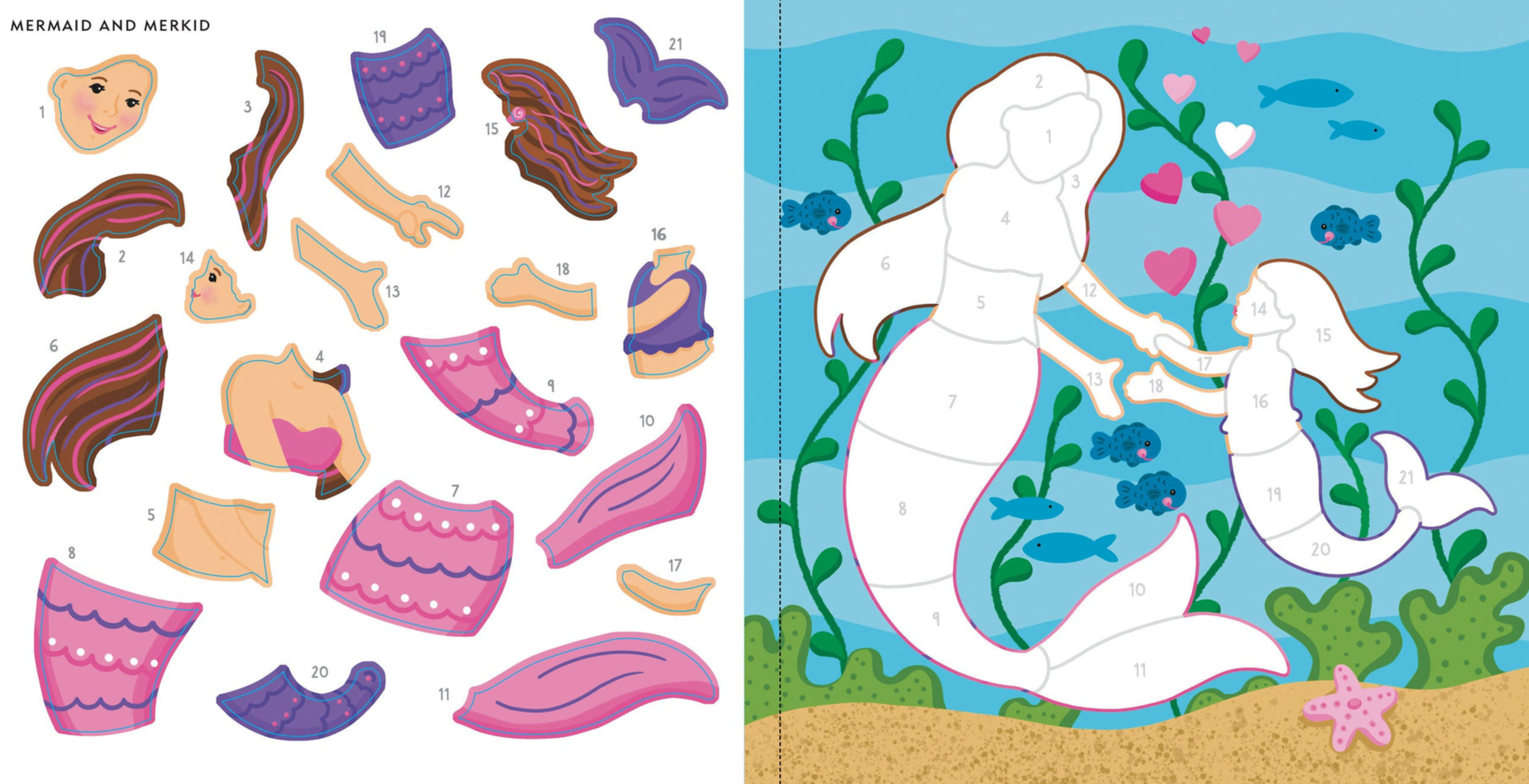 PTR My First Color-by-Sticker Book - Mermaids & More