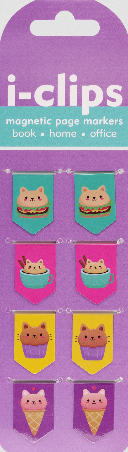 PTR Kawaii Cats i-clips Magnetic Page Markers