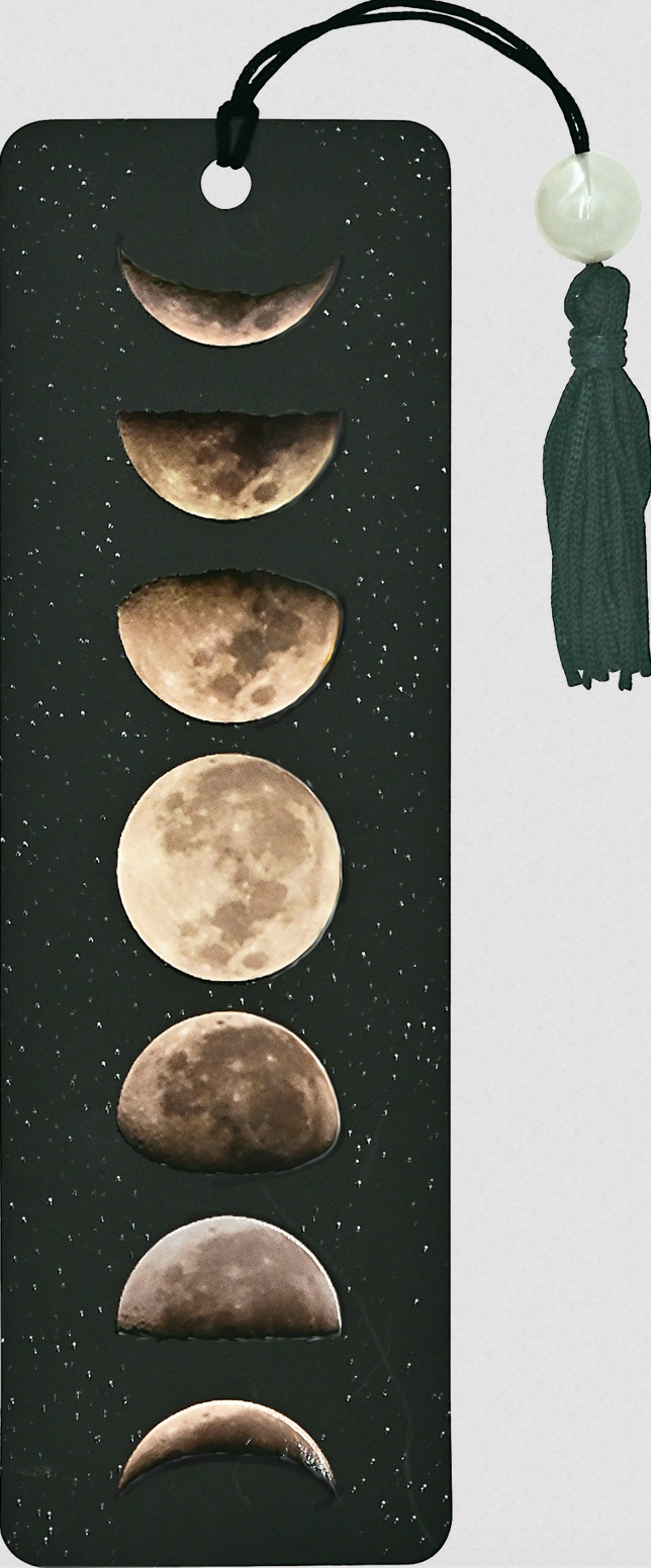 PTR Moon Phases Beaded Bookmark