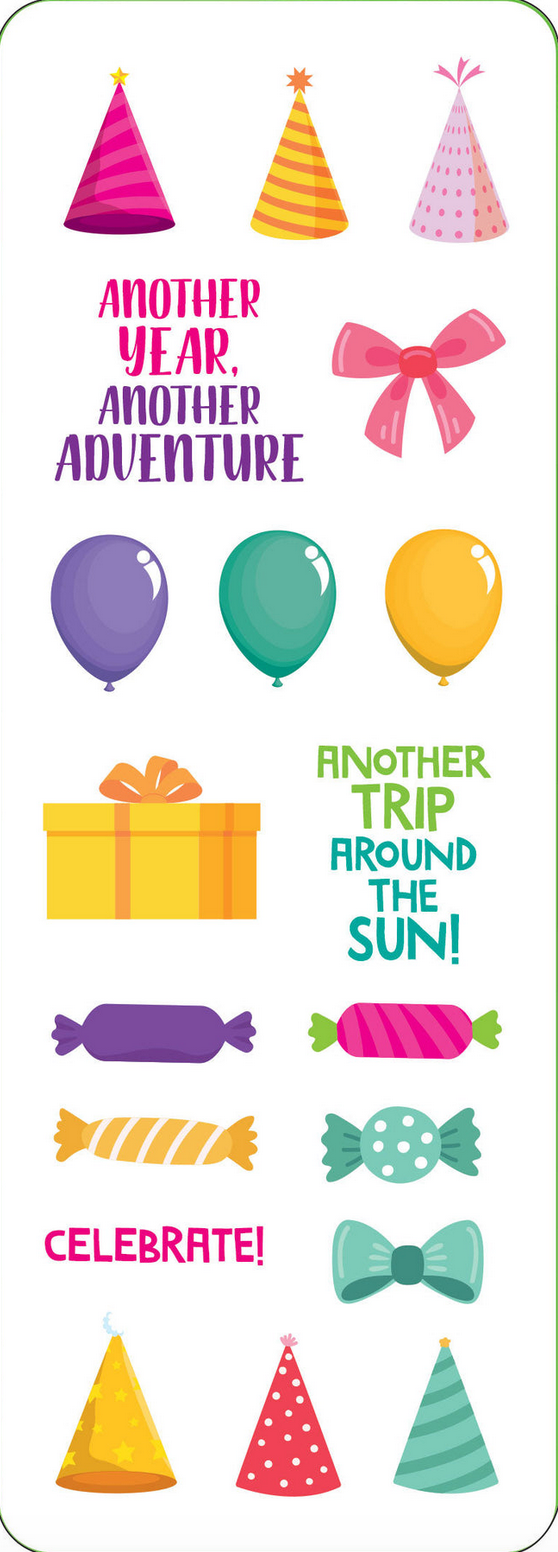 PTR Birthday Sticker Set