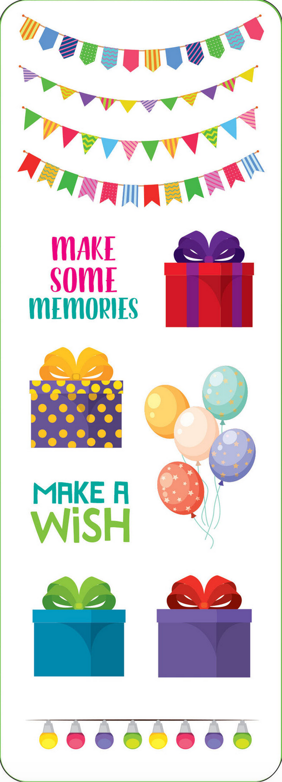 PTR Birthday Sticker Set