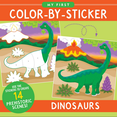 PTR My First Color-by-Sticker Book - Dinosaurs