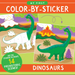 PTR My First Color-by-Sticker Book - Dinosaurs
