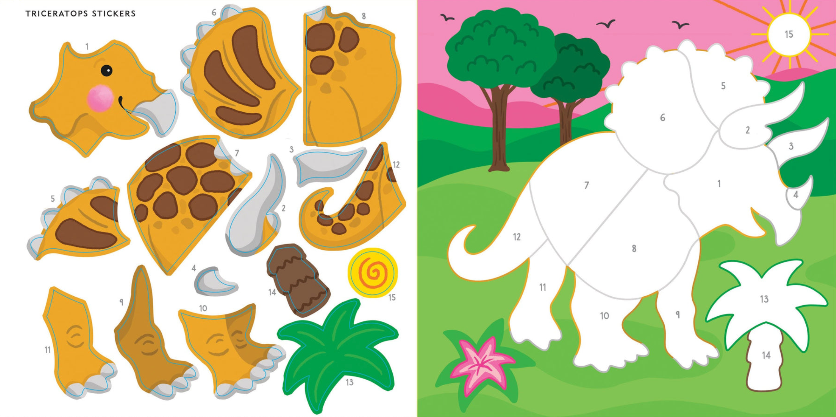 PTR My First Color-by-Sticker Book - Dinosaurs