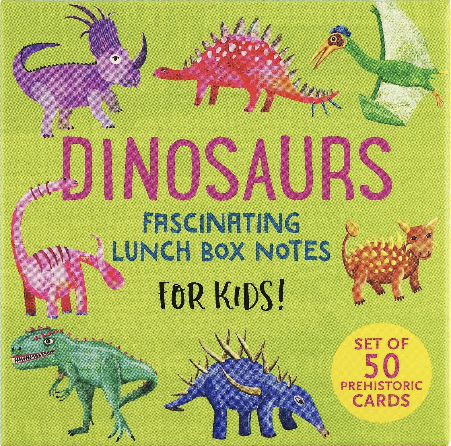 PTR Dinosaurs: Fascinating Lunch Box Notes for Kids! (Set of 50 Cards)