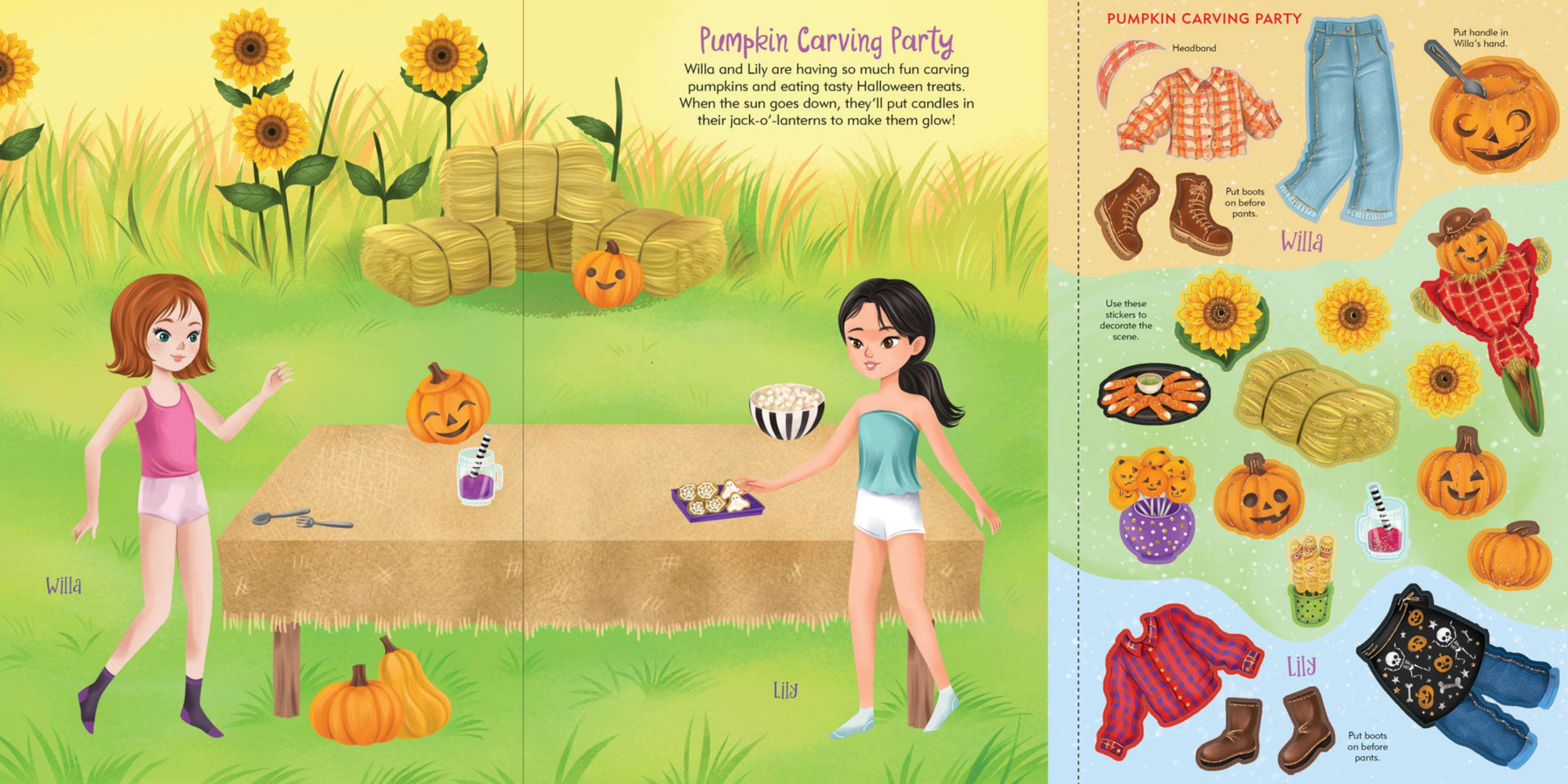 PTR Halloween Sticker Doll Dress-Up Book